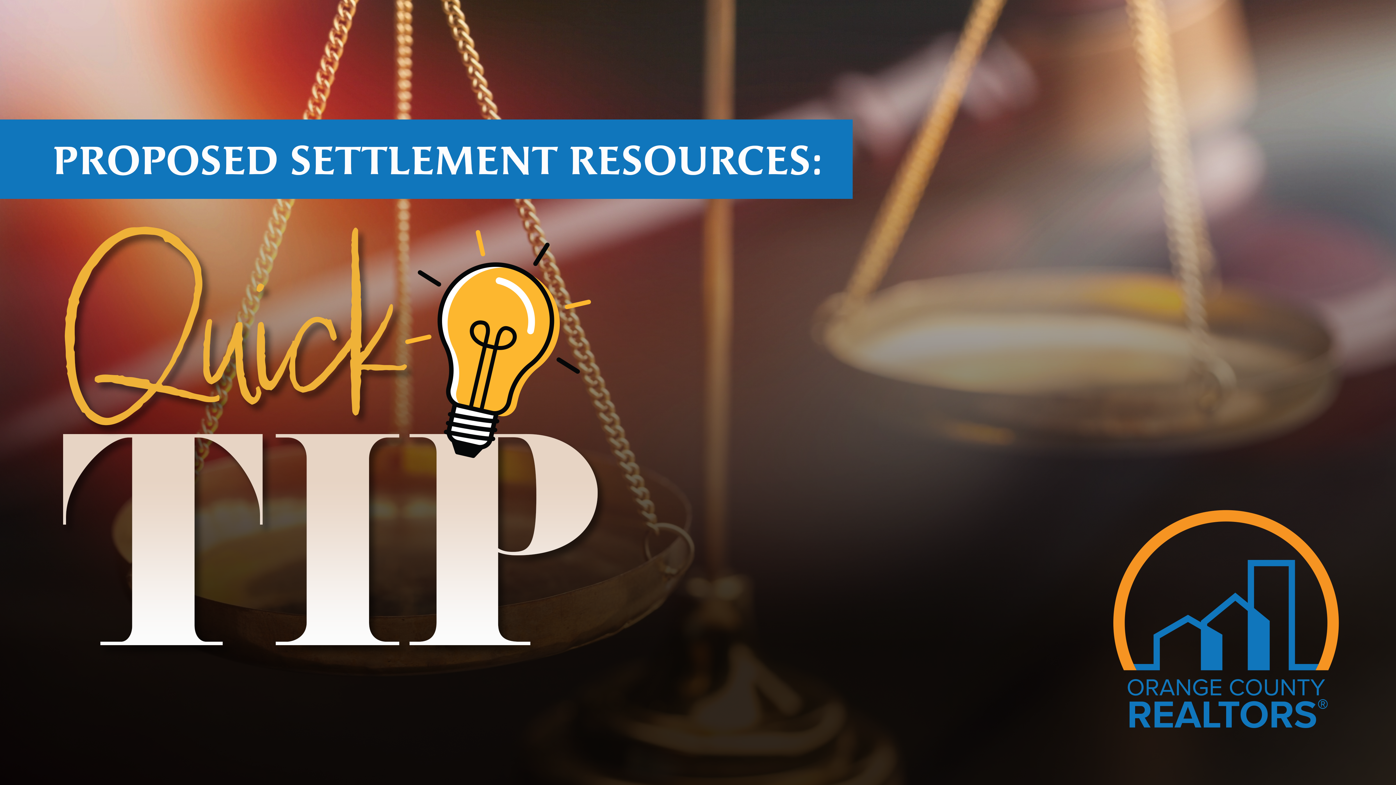 Proposed Settlement Resources: Quick Tip